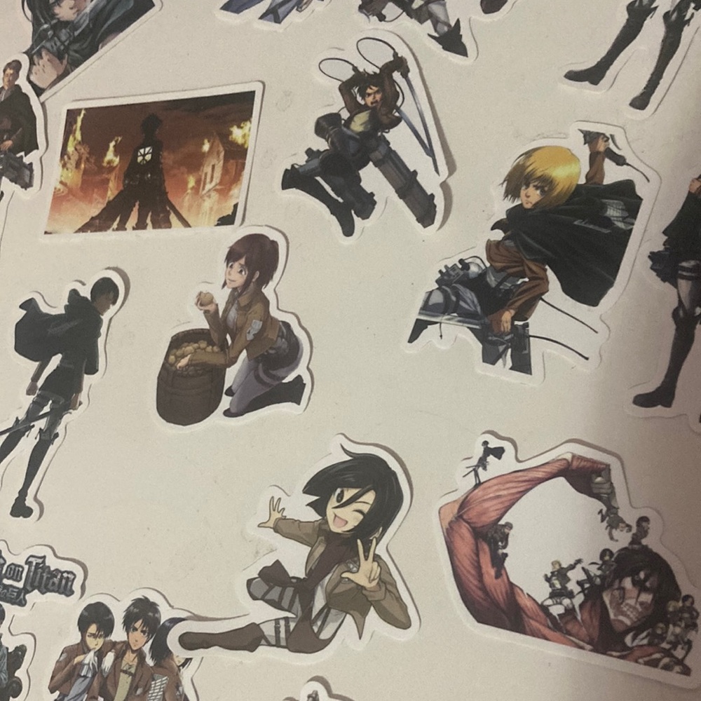 21 attack on titan anime stickers